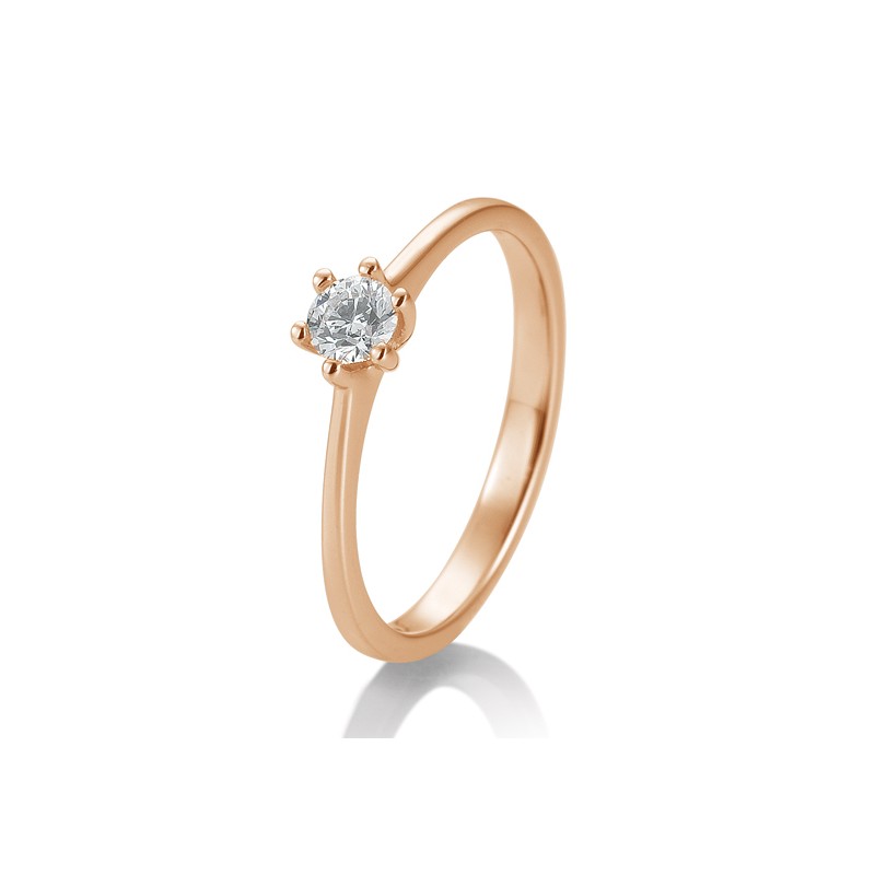 Solitaire - Paris Ring 585 Rotgold